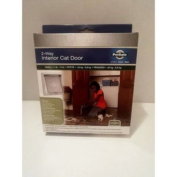 PetSafe Cat Petsafe 2 Way Interior Cat Door Small Lb 15 Lb Side Lock Cd1 050 11 Poshmark